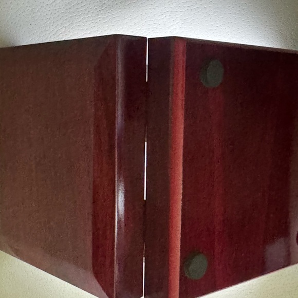 New Wooden Jewelry Box with LED Light Elegant Design Durable Soft Inside Wedding - Picture 10 of 14